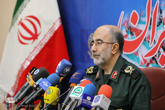 نشست خبری سردار عبدالرضا آزادی رئیس کارگروه بسیج دهه فجر انقلاب اسلامی