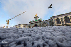 بارش برف در بین‌الحرمین