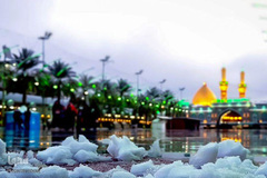 بارش برف در بین‌الحرمین