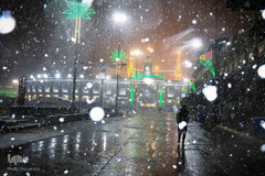 بارش برف در بین‌الحرمین