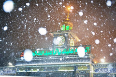 بارش برف در بین‌الحرمین