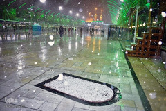 بارش برف در بین‌الحرمین