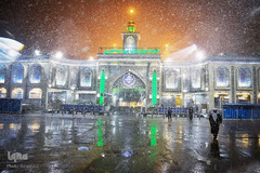 بارش برف در بین‌الحرمین