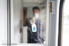 ضدعفونی کردن ایستگاه راه آهن قم