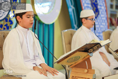 جزءخوانی قاریان نونهالان در حرم علوی