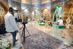 جزءخوانی قاریان نونهالان در حرم مطهر کریمه اهل‌بیت(س)