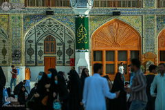 آذین بندی صحن مطهر علوی به مناسبت میلاد خجسته امام حسن مجتبی (ع)