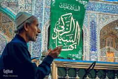 آذین بندی صحن مطهر علوی به مناسبت میلاد خجسته امام حسن مجتبی (ع)