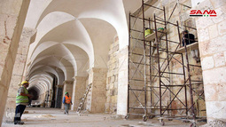 آغاز عملیات ترمیم مسجد اموی حلب