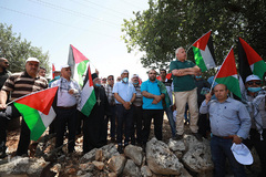 تظاهرات فلسطینیان بر ضد طرح الحاق «کرانه باختری» به سرزمینهای اشغالی