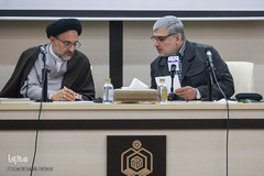 مهدی قره‌شیخلو، رئیس مرکز امور قرآنی سازمان اوقاف و امور خیریه و حجت الاسلام والمسلمین خاموشی، رئیس سازمان اوقاف و امور خیریه، جلسه ستاد عالی هماهنگی مسابقات قرآنی کشور