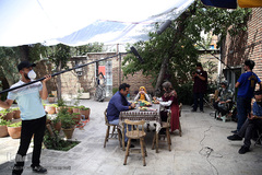 بازدید شیخ اکبری، مدیر شبکه قرآن و معارف سیما از پشت صحنه مجموعه تلویزیونی «یکی بود، یکی نبود»