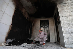 مسجد «البر الاحسان» شهر «بیره» کرانه باختری رود اردن در آتش کینه صهیونیستها