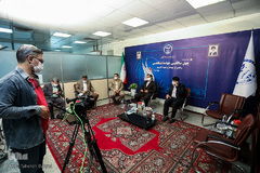 تلاش عوامل فنی در پخش آنلاین مراسم گرامیداشت چهلمین سال تأسیس جهاددانشگاهی از استودیو «مبین» سازمان قرآنی دانشگاهیان کشور