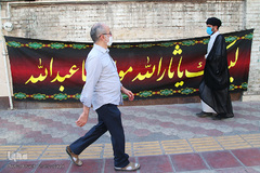 بازار پرچم سیاه محرم در شهر مقدس قم