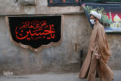 بازار پرچم سیاه محرم در شهر مقدس قم