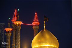 آیین تعویض پرچم و اقامه عزا در حرم حضرت معصومه(س)