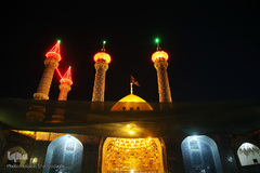 آیین تعویض پرچم و اقامه عزا در حرم حضرت معصومه(س)