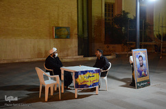 مراسم عزاداری شب سوم محرم در محوطه باز مصلی تبریز