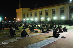 مراسم عزاداری شب سوم محرم در محوطه باز مصلی تبریز