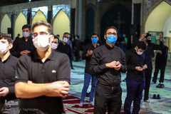 مراسم عزاداری شب سوم محرم در مسجد جامع زنجان