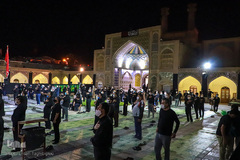 مراسم عزاداری شب سوم محرم در مسجد جامع زنجان