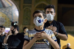 مراسم عزاداری شب سوم محرم در مسجد جامع زنجان