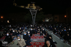 مراسم عزاداری شب چهارم محرم در هیئت میثاق با شهدا در دانشگاه افسری امام علی(ع) تهران