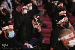 عزاداری شب تاسوعای حسینی هیات «ریحانة الحسین(ع)» با مداحی سیدمجید بنی فاطمه در پارک ارم تهران