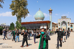 عزاداری ظهر تاسوعا در حرم شاهچراغ(ع)