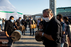 خیمه سوزان غروب عاشورا در میدان امام حسین(ع)