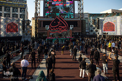 خیمه سوزان غروب عاشورا در میدان امام حسین(ع)