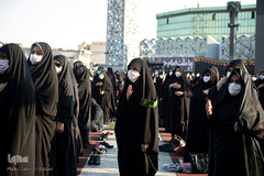 خیمه سوزان غروب عاشورا در میدان امام حسین(ع)