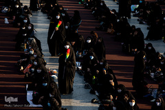 خیمه سوزان غروب عاشورا در میدان امام حسین(ع)