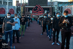 خیمه سوزان غروب عاشورا در میدان امام حسین(ع)