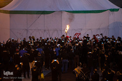خیمه سوزان غروب عاشورا در میدان امام حسین(ع)