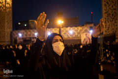 خیمه سوزان غروب عاشورا در میدان امام حسین(ع)