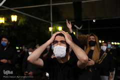 اجتماع بزرگ منتظران «اربعین» در خیمه موکب حضرت علی ابن ابیطالب(ع) منطقه فرهنگی و گردشگری عباس آباد تهران