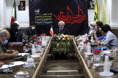 نشست خبری حجت‌الاسلام حمید احمدی، رییس کمیته فرهنگی و آموزشی ستاد مرکزی اربعین