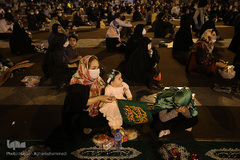 مراسم بزرگ‌ترین سفره نذری حضرت رقیه(س) در میدان آیینی امام حسین(ع)