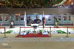 خدمات فرهنگی و مذهبی موکب های «حشد الشعبی» در مسیر پیاده روی اربعین