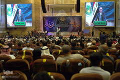 سخنرانی الکاظمی، نخست وزیر عراق در مراسم جشن اداره اوقاف اهل سنت عراق به مناسبت میلاد پیامبر گرامی اسلام(ص)