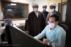 بازدید حجت‌الاسلام والمسلمین مهدی اخوان‌صباغ، رئیس سازمان دارالقرآن الکریم از مرکز تولیدات چندرسانه‌ای «مبین»