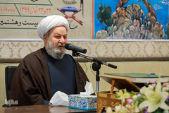 مصطفی فومنی الحائری، مؤسس و رئیس هیئت امنای مهد قرآن، دوازدهمین دوره آزمون سراسری حفظ کل قرآن همراه با ترجمه و تدبر «ترنم وحی»