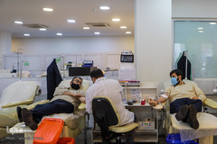 حضور گروه همخوانی محمد رسول الله(ص) در سازمان انتقال خون