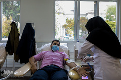 حضور گروه همخوانی محمد رسول الله(ص) در سازمان انتقال خون