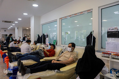 حضور گروه همخوانی محمد رسول الله(ص) در سازمان انتقال خون