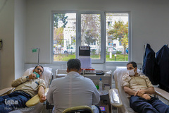 حضور گروه همخوانی محمد رسول الله(ص) در سازمان انتقال خون