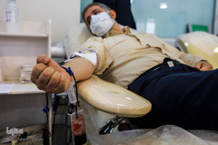 حضور گروه همخوانی محمد رسول الله(ص) در سازمان انتقال خون