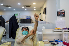 حضور گروه همخوانی محمد رسول الله(ص) در سازمان انتقال خون